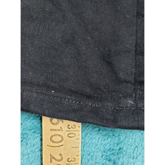 Express Jeans Size 4 Short Black Stretch Pants Mid Rise Skyscraper Kick Bootcut - Picture 9 of 14